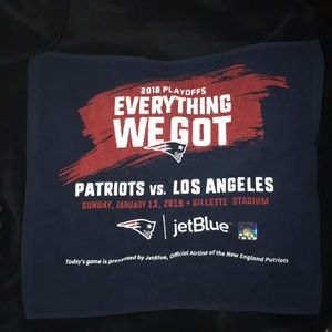 2018 New England Patriots playoff throw towel